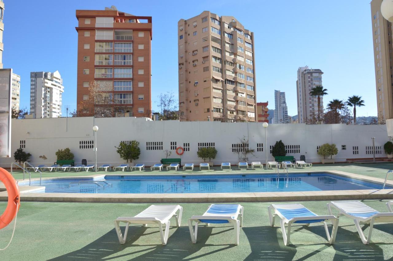 Apto With Pool Gemelos IV Benidorm Exteriör bild